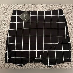 Zaful Plaid Mini Skirt